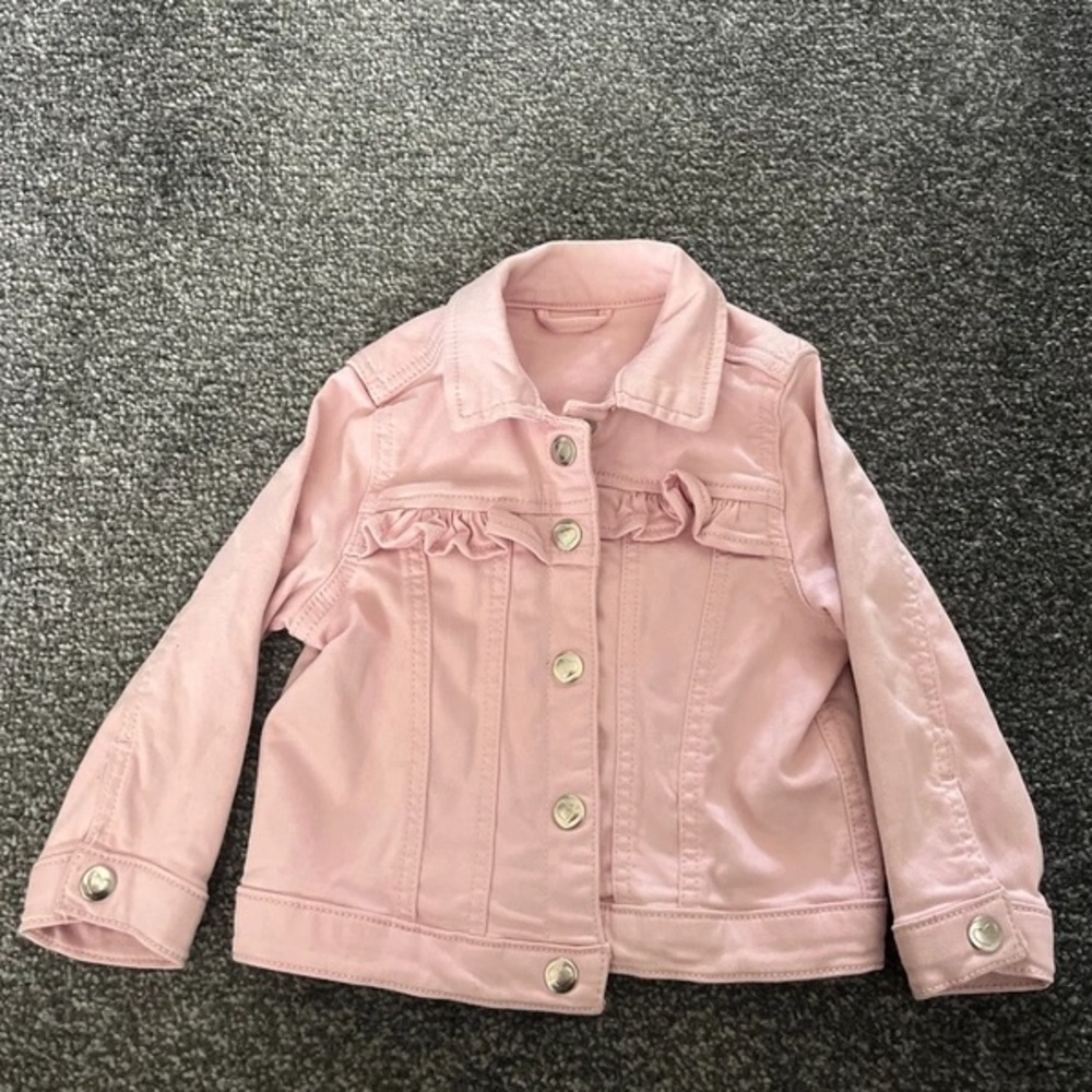 Charming Pink Kids Jean Jacket
